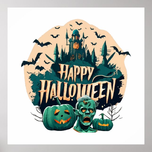 Glad Halloween Poster (Framsidan)
