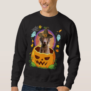 Glad Halloween Pumpa Återställare Chesapeake Bay Lång Ärmad Tröja
