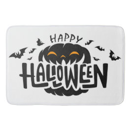 Glad Halloween Pumpa Badrumsmatta