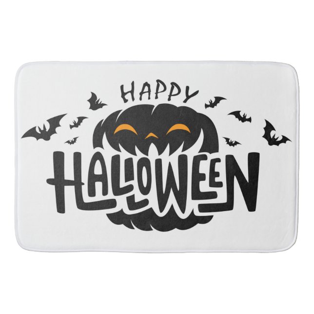 Glad Halloween Pumpa Badrumsmatta (Framsidan)