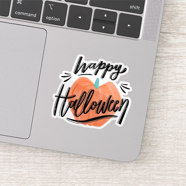 Glad halloween-pumpa dekal (Detalj)