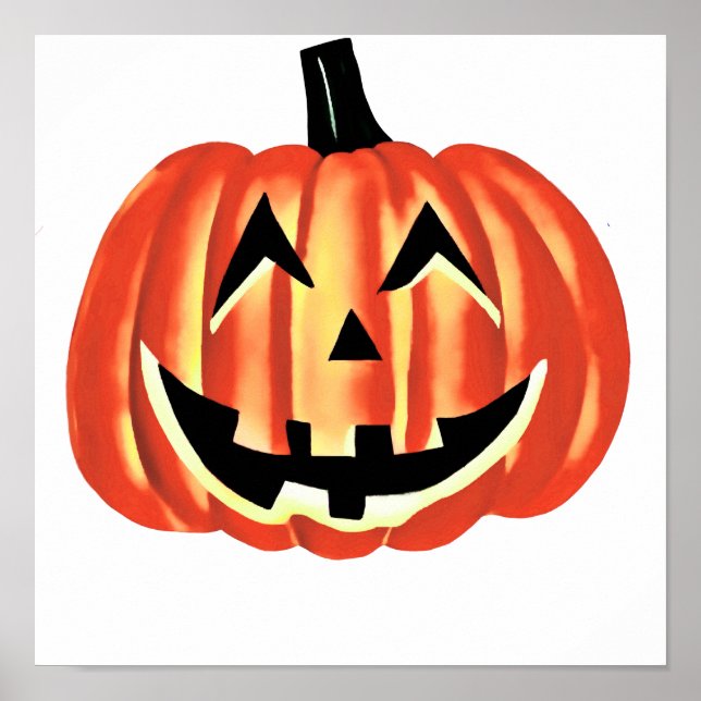 Glad Halloween-pumpa / Happy Halloween Poster (Framsidan)