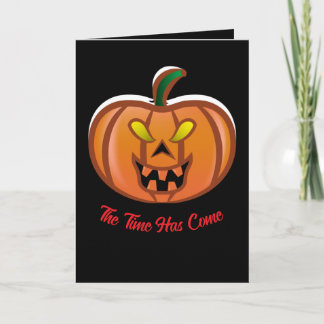 Glad Halloween Pumpa Helgkort