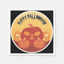 Glad Halloween! Pumpa Pappersservett