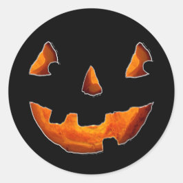 Glad Halloween Pumpa Runt Klistermärke