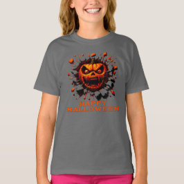 Glad Halloween Pumpa Smulor Genom T-Shirt