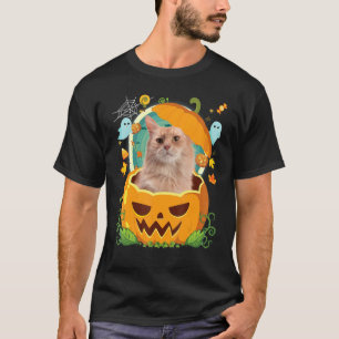 Glad Halloween Pumpa Somalisk Katt Häxa Söt Hatt T Shirt