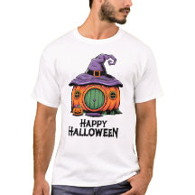 Glad Halloween Pumpa Stuga & Häxa Takhatt