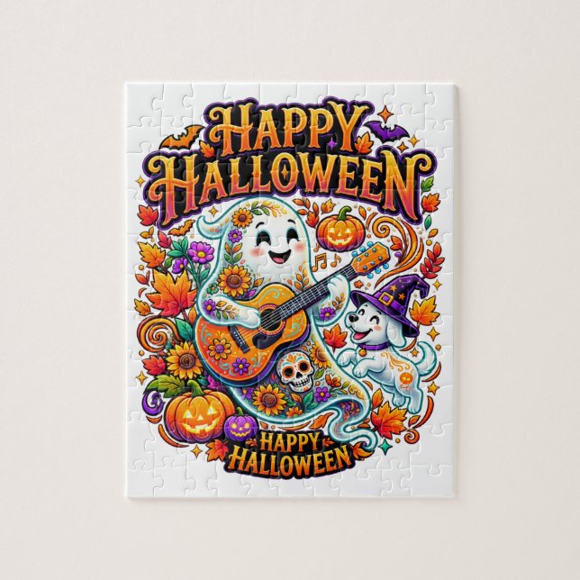 glad halloween  pussel (Vertikal)