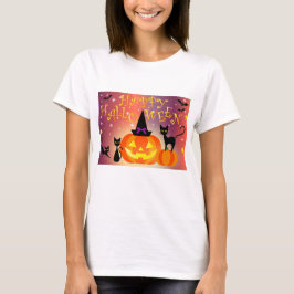 Glad Halloween Rolig Ljusande Pumpaparty T Shirt