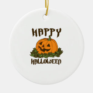 Glad Halloween Roligt Halloween-kostym Julgransprydnad Keramik