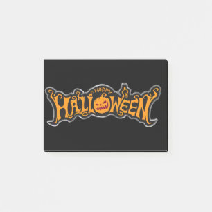 Glad Halloween Ruby Eye Pumpkin Silver Ram Post-it Block
