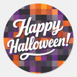 Glad Halloween Runt Klistermärke