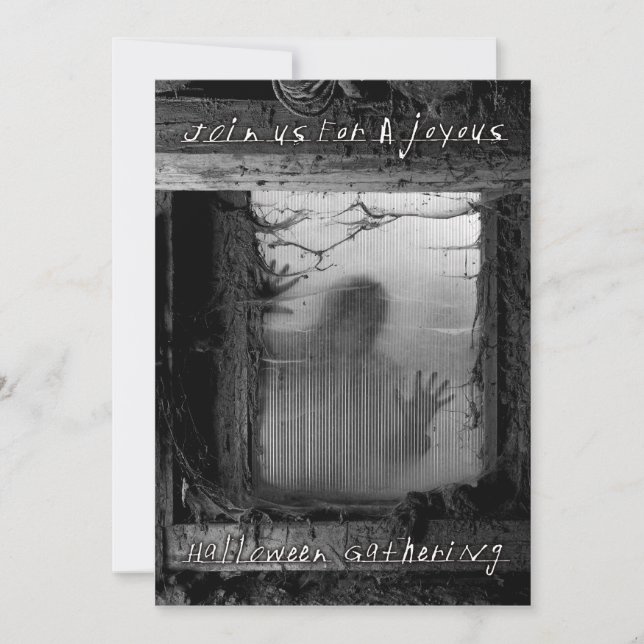 glad halloween-sammankomst inbjudningar (Framsida)