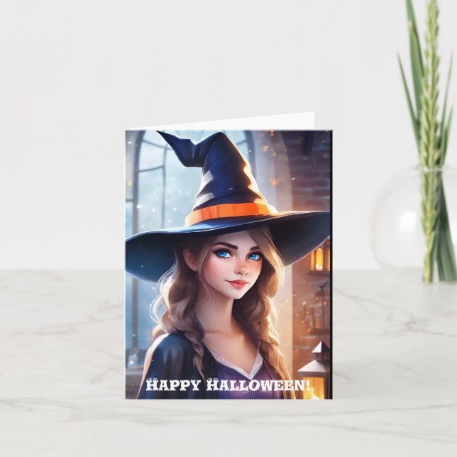 Glad Halloween! Semesterkort Helgkort (Framsida)