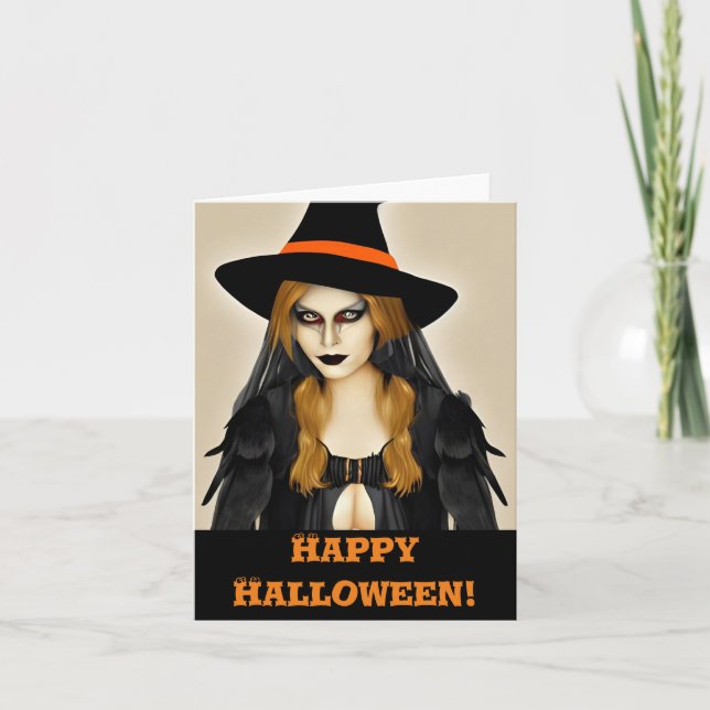 Glad Halloween! Semesterkort Helgkort (Framsida)