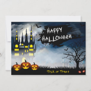 Glad Halloween-semesterkort Julkort