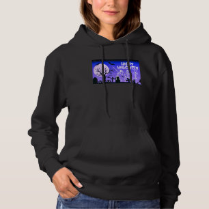 Glad Halloween skelett dansar i månljust grav T Shirt