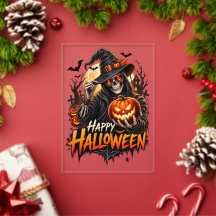Glad Halloween Skelett Pumpa Present för Män