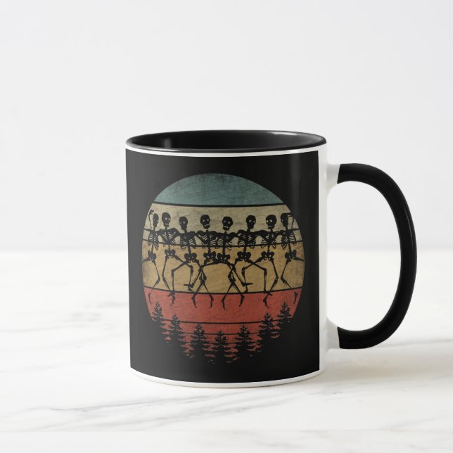 GLAD HALLOWEEN SKELETTDANS MUGG (Höger)