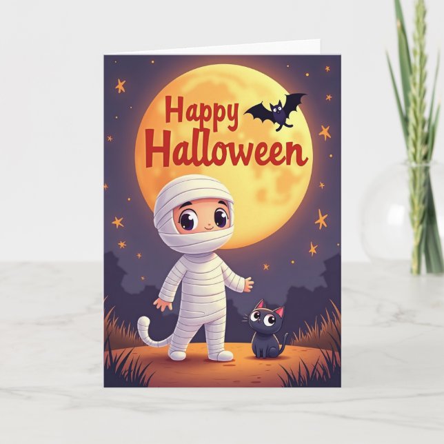 Glad Halloween Skräckfulla Roliga Kort (Framsida)
