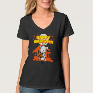 Glad Halloween Skräckinjagande Halloweenfest Kost T Shirt