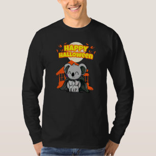 Glad Halloween Skräckinjagande Halloweenfest Kost T Shirt