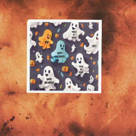 Glad Halloween Små spöken Pappersservett