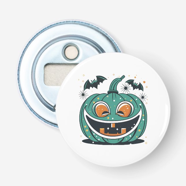 Glad Halloween! Snida en pumpa! Flasköppnare (Framsidan)