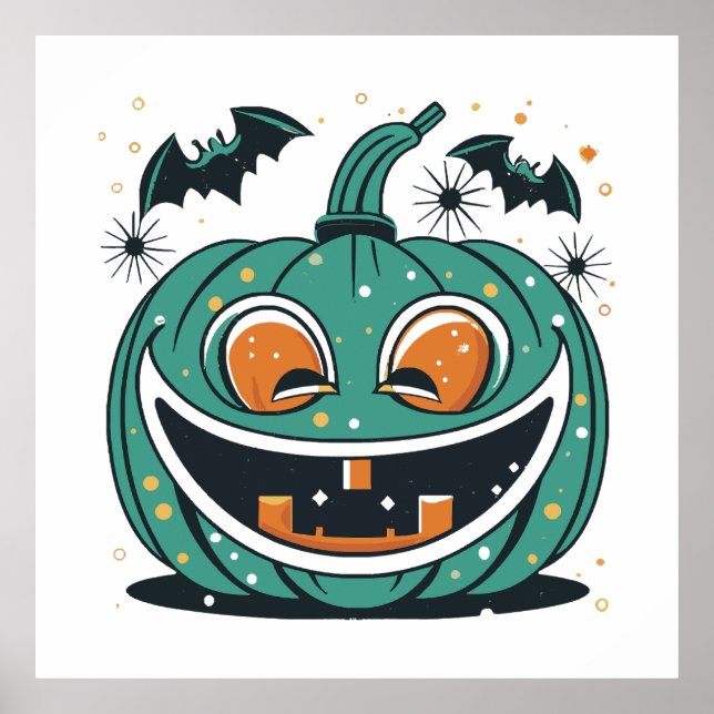 Glad Halloween! Snida en pumpa! Poster (Framsidan)