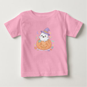 Glad Halloween söt pumpa spöke t-shirt