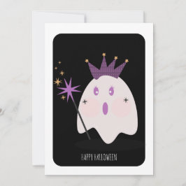 Glad Halloween Söt Spök Prinsessa Kort