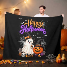 Glad Halloween Söt Spöke Pumpa Kuslig