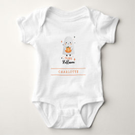 Glad Halloween Söt Spökliknande Babystrampel T Shirt