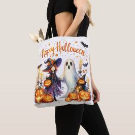 Glad Halloween Söt Trollkarlsbjörn Tygkasse