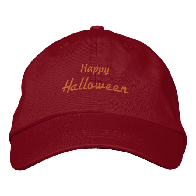 Glad Halloween Special Dagen natt Firande-Hat Broderad Keps (Framsida)