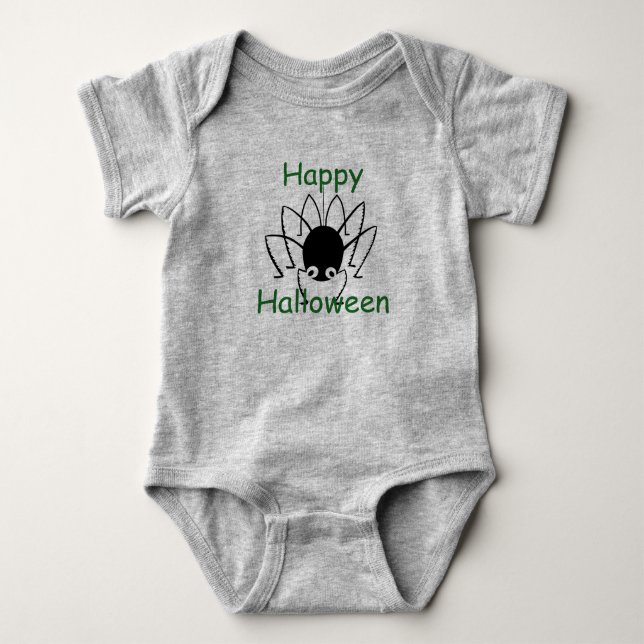 Glad Halloween Spindel T Shirt (Framsida)