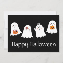Glad Halloween-spök högtidskort Julkort