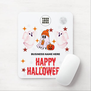 Glad Halloween Spök Musmatta – Söt Anpassad Spökde