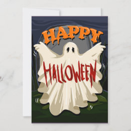 Glad Halloween-spöke Julkort
