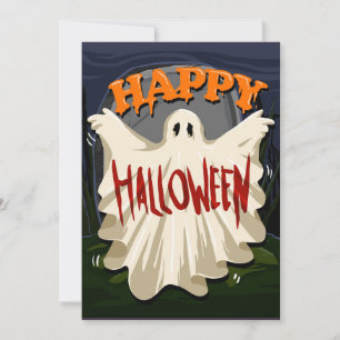 Glad Halloween-spöke Julkort
