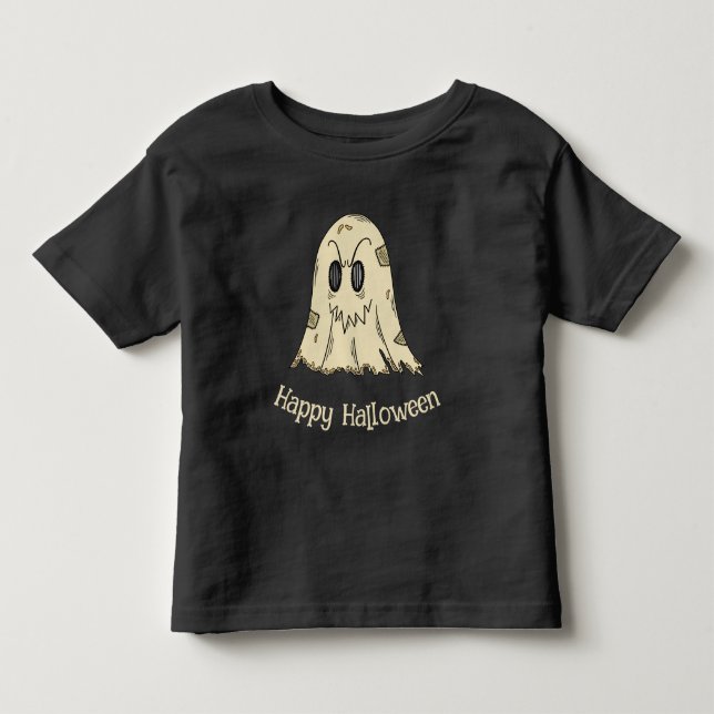 Glad Halloween-spöke T Shirt (Framsida)