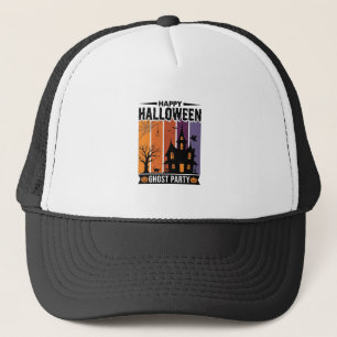 Glad Halloween Spökfest Festlig Hus T-shirt De Keps