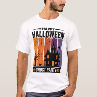 Glad Halloween Spökfest Festlig T-Shirt För Spökhu