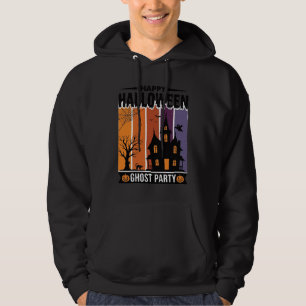 Glad Halloween Spökfest Spökhus Tröja De Hoodie