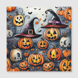 Glad Halloween spöklik gods eller bus-design Magnetisk Inbjudningskort