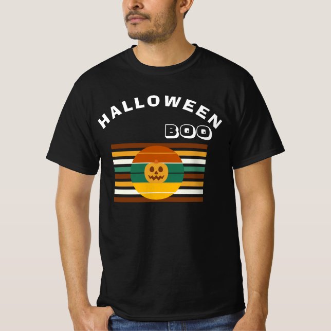 Glad Halloween Spöklik Unisex T Shirt (Framsida)