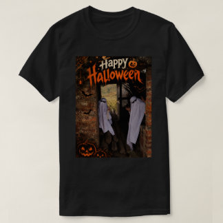 Glad Halloween – Spöklika Spöken Hus T Shirt