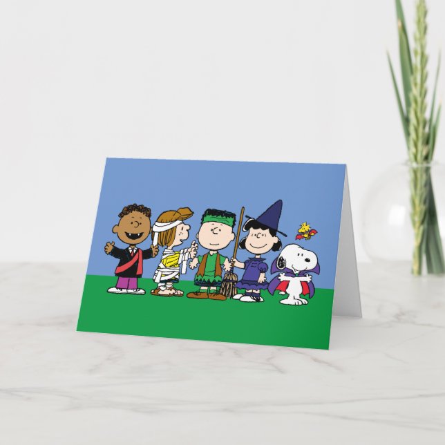 Glad Halloween | Spökpatrullen Helgkort (Framsida)