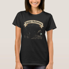 Glad Halloween Spökstad T Shirt